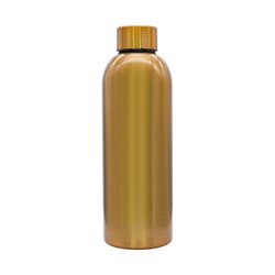 Obrázky: Jednostenná fľaša z nerez. ocele 750 ml, zlatá