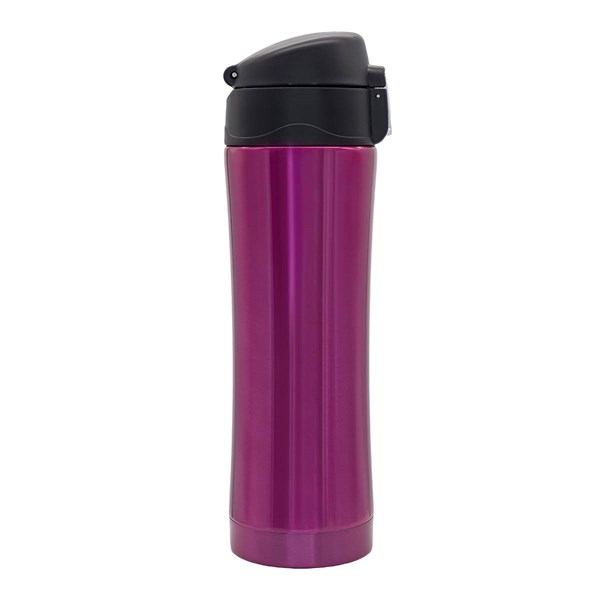 Obrázky: Magenta termohrnček 400 ml, vnútro z nerez ocele, Obrázok 2