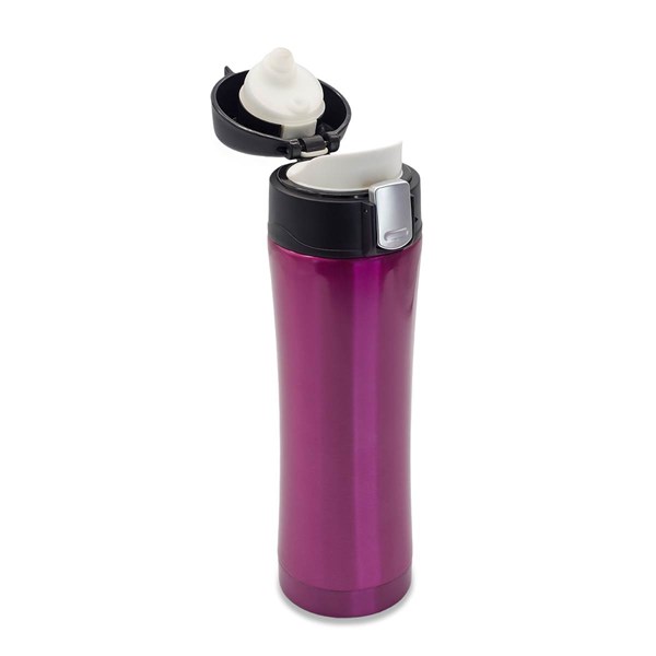Obrázky: Magenta termohrnček 400 ml, vnútro z nerez ocele, Obrázok 3