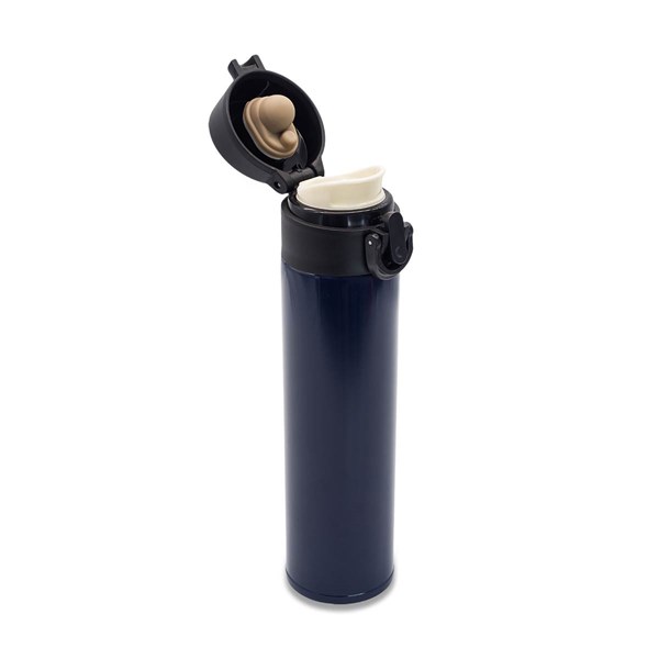 Obrázky: Tmavomodrý nerezový termohrnček / termoska 350 ml, Obrázok 3