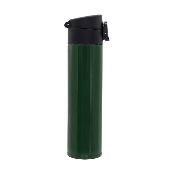 Obrázky: Tmavozelený nerezový termohrnček / termoska 350 ml, Obrázok 2