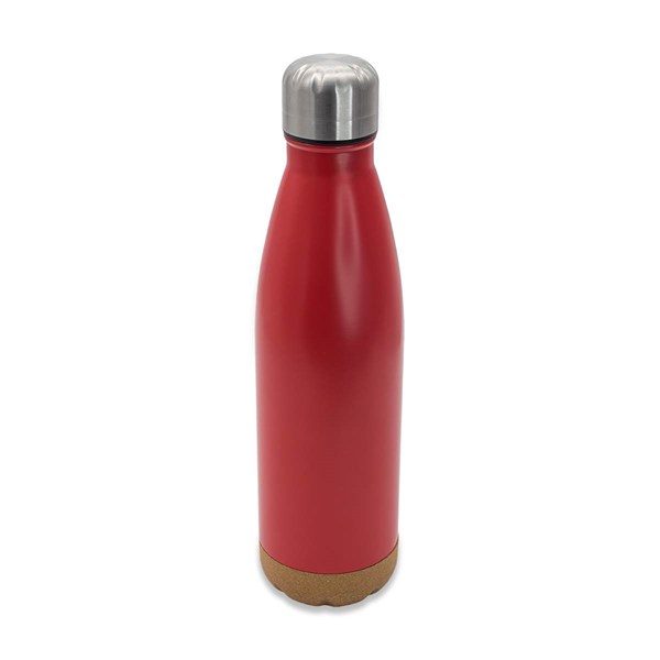 Obrázky: Červená termoska 500 ml s korkovým dnom, Obrázok 2