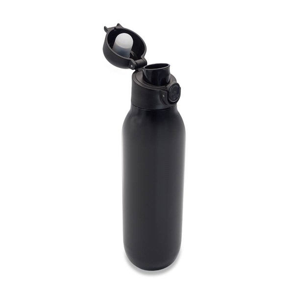 Obrázky: Dvojstenná vákuová kov. termoska 500 ml, čierna, Obrázok 3