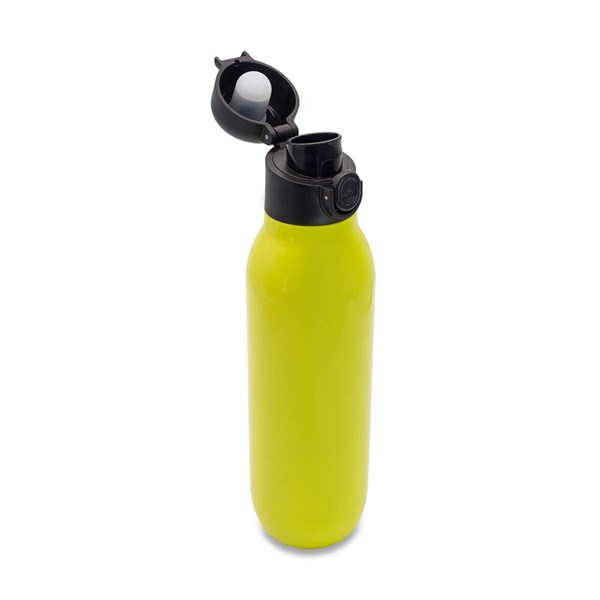 Obrázky: Dvojstenná vákuová kov. termoska 500 ml, žltá, Obrázok 3