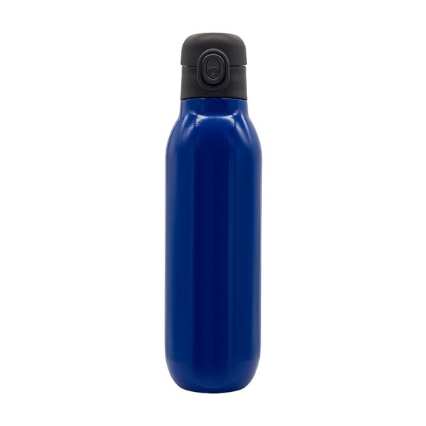 Obrázky: Dvojstenná vákuová kov. termoska 500 ml, modrá