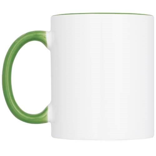 Obrázky: Zelený hrnček vhodný aj pre sublimač.potlač,330 ml, Obrázok 5