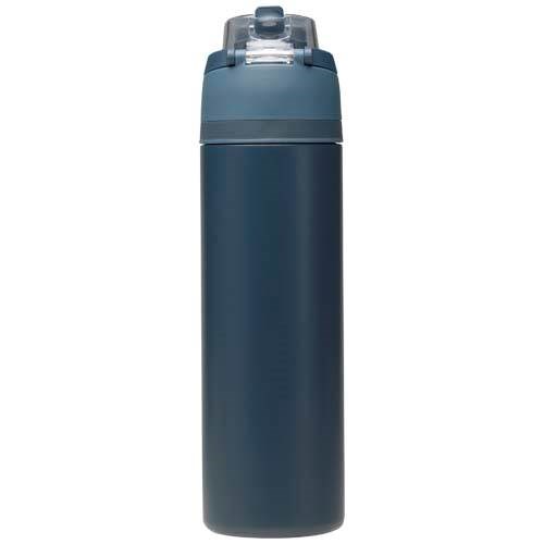 Obrázky: Nerez fľaša 800ml, sklop. slamka, námornícka modrá, Obrázok 2