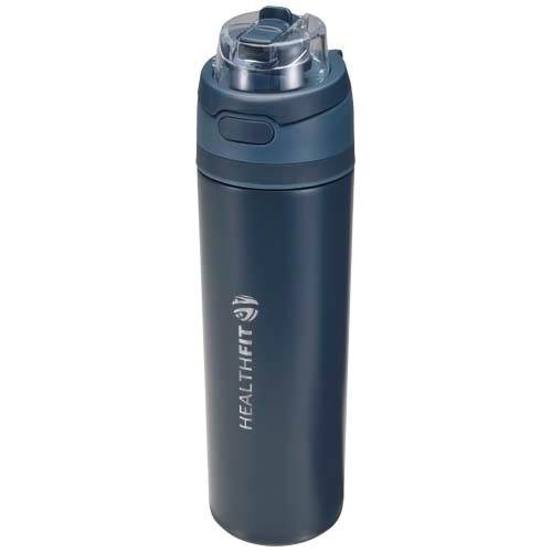 Obrázky: Nerez fľaša 800ml, sklop. slamka, námornícka modrá, Obrázok 6