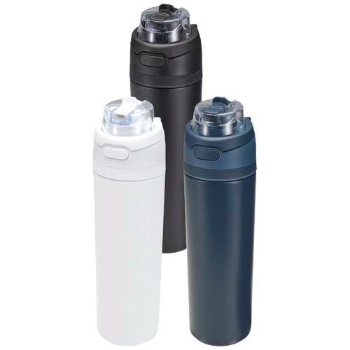 Obrázky: Nerez fľaša 800ml, sklop. slamka, námornícka modrá, Obrázok 8