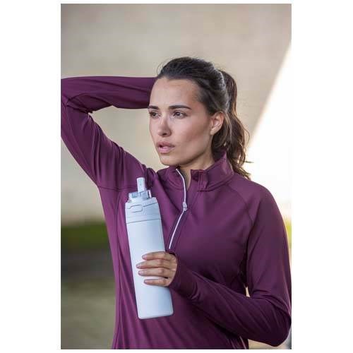 Obrázky: Nerez fľaša 800ml, sklop. slamka, námornícka modrá, Obrázok 9