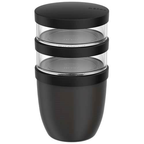 Obrázky: Mepal Ellipse 3dielny hrniec 500+2x200ml, čierna