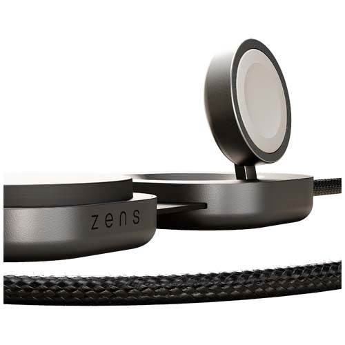 Obrázky: Zens Pro 3 140W hliník.nabíjací kábel 3v1, čierna, Obrázok 3