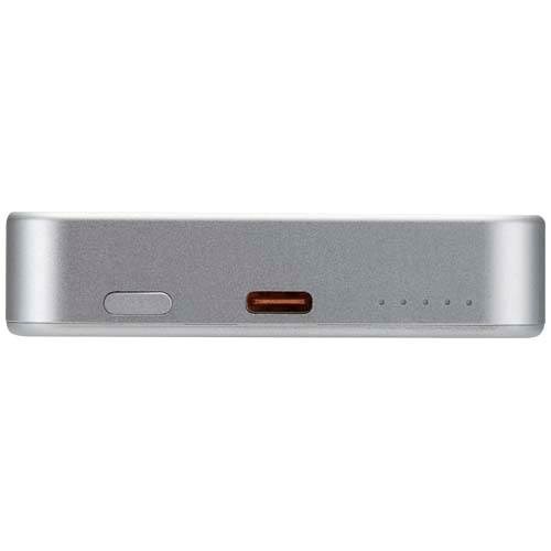 Obrázky: Magnet. powerbanka 10000mAh, rec.hliník, striebor., Obrázok 3