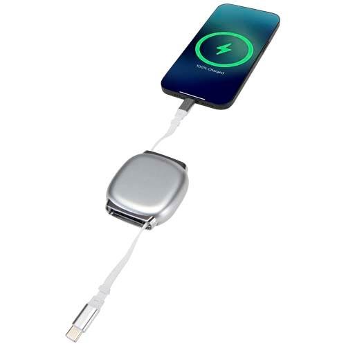 Obrázky: Navíjací CarPlay kábel 100W, rec., strieborná, Obrázok 5