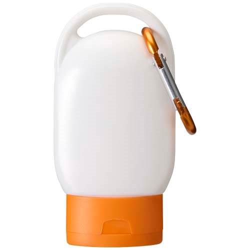 Obrázky: Opaľovací krém SPF 30 s karabínou, oranžová, Obrázok 5