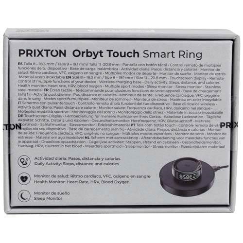 Obrázky: Prixton Orbyt Touch inteligetný prsteň 8, čierna, Obrázok 9