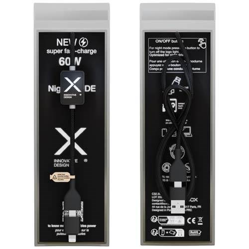 Obrázky: SCX.design C32 60W nabíjací kábel, podsviet. logo, Obrázok 5