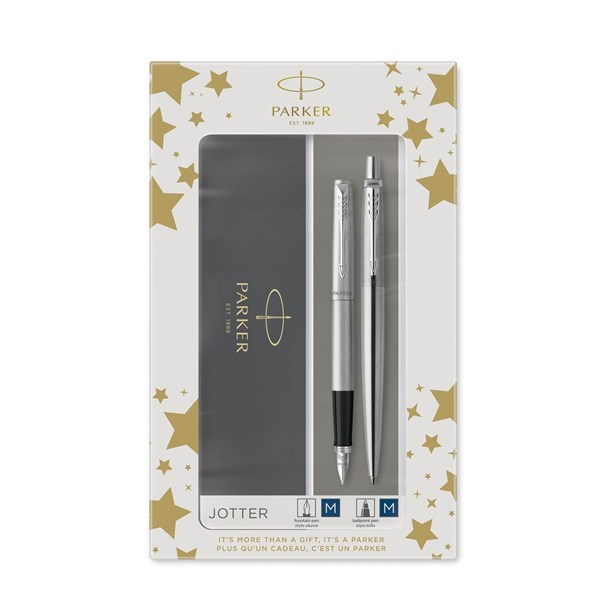 Obrázky: Sada pl. a gul. pera PARKER JOTTER Stainless Steel CT, Obrázok 5
