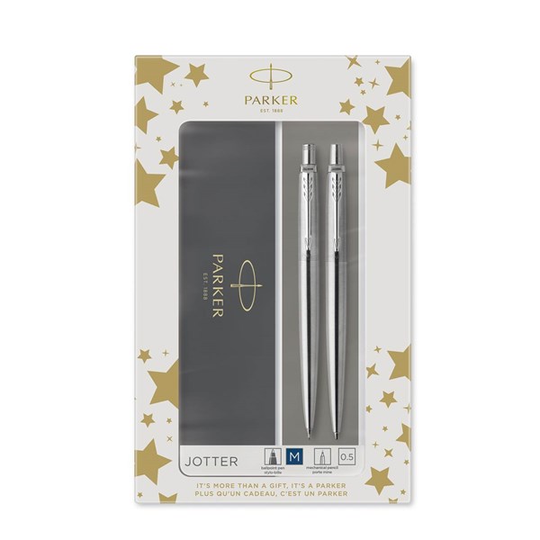 Obrázky: Sada mechan.ceruzky a gul. pera PARKER JOTTER Stainless Steel CT, Obrázok 5