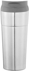 Zobrazit detaily pro Strieborný nerezový termohrnček 500 ml s viečkom Obrázky: Strieborný nerezový termohrnček 500 ml s viečkom
