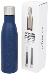 Zobrazit detaily pro Modrá bodkovaná medená vákuová izol.fľaša, 500 ml Obrázky: Modrá bodkovaná medená vákuová izol.fľaša, 500 ml