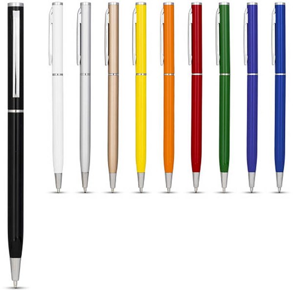 Obrázky: Tenké guličkové pero, ČN, biele, Obrázok 2