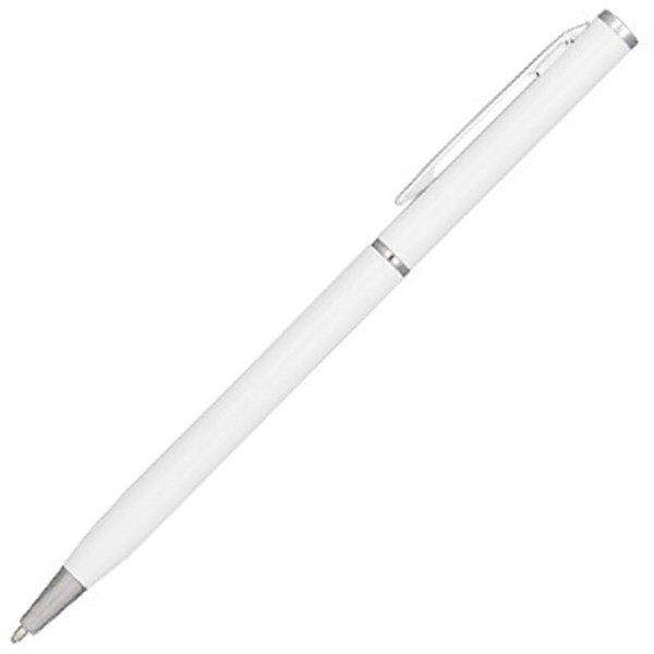 Obrázky: Tenké guličkové pero, ČN, biele, Obrázok 3
