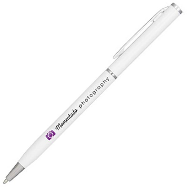 Obrázky: Tenké guličkové pero, ČN, biele, Obrázok 4