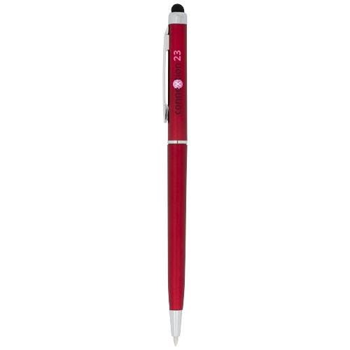 Obrázky: Červené štíhle plastové pero AX so stylusom, Obrázok 4