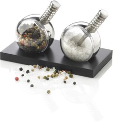 Zobrazit detaily pro Sada elektric. mlynčekov na soľ a korenie + stojan Obrázky: Sada elektric. mlynčekov na soľ a korenie + stojan