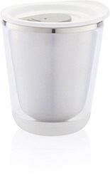 Zobrazit detaily pro Termohrnček s nerezovým vnútromm a bielym viečkom Obrázky: Termohrnček s nerezovým vnútromm a bielym viečkom