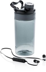Zobrazit detaily pro Šedá tritánová fľaša s bezdrôt.slúchadlami 500 ml Obrázky: Šedá tritánová fľaša s bezdrôt.slúchadlami 500 ml