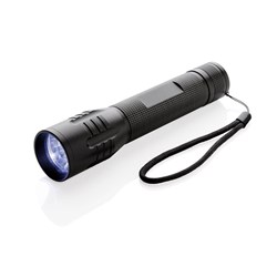 Zobrazit detaily pro Veľká 3W CREE LED baterka s dlhou výdržou, čierna Obrázky: Veľká 3W CREE LED baterka s dlhou výdržou, čierna