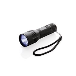 Zobrazit detaily pro Stredná CREE LED baterka s dlhou výdržou, čierna Obrázky: Stredná CREE LED baterka s dlhou výdržou, čierna