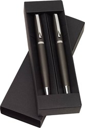 Zobrazit detaily pro Šedá sada hliníkového guličkového pera a rollera Obrázky: Šedá sada hliníkového guličkového pera a rollera