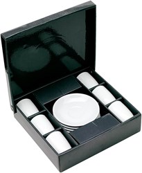 Zobrazit detaily pro Sada 6 porcelán. šálok s podšálkami na espresso Obrázky: Sada 6 porcelán. šálok s podšálkami na espresso