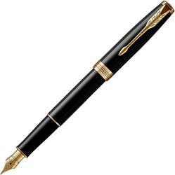 Obrázky: PARKER Sonnet Black GT, plniace pero, hrot F