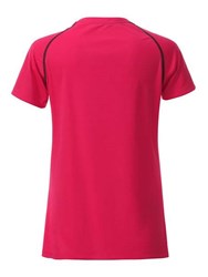 Obrázky: Dámske funkčné tričko SPORT 130, ružová/antracit L