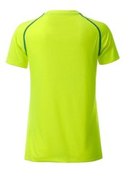 Obrázky: Dámske funkčné tričko SPORT 130, žltá/modrá XL