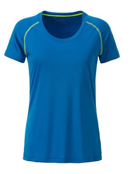Obrázky: Dámske funkčné tričko SPORT 130, sv.modrá/žltá XL, Obrázok 2
