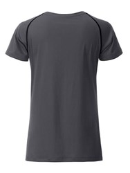 Obrázky: Dámske funkčné tričko SPORT 130, šedá/čierna L