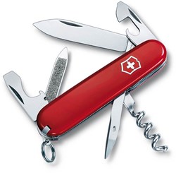 Zobrazit detaily pro Červený vreckový nôž VICTORINOX SPORTSMAN Obrázky: Červený vreckový nôž VICTORINOX SPORTSMAN