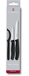 Zobrazit detaily pro Čierna sada 2 nožov a škrabky VICTORINOX Obrázky: Čierna sada 2 nožov a škrabky VICTORINOX