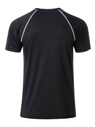 Obrázky: Pánske funkčné tričko SPORT 130, čierna/biela XL