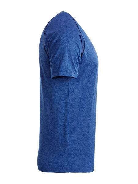 Obrázky: Pánske funkčné tričko SPORT 130, modrý melír XXL, Obrázok 4
