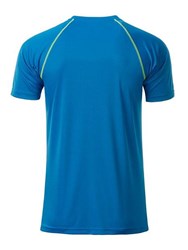 Obrázky: Pánske funkčné tričko SPORT 130,sv.modrá/žltá L