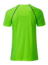 Obrázky: Pánske funkčné tričko SPORT 130,zelená/čierna M