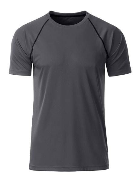 Obrázky: Pánske funkčné tričko SPORT 130,šedá/čierna L, Obrázok 2