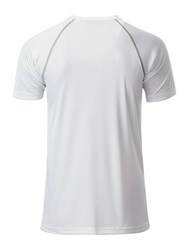 Obrázky: Pánske funkčné tričko SPORT 130,biela/šedá XXL