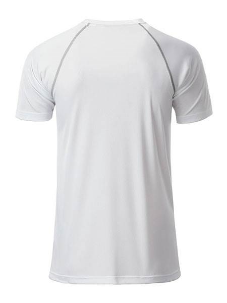 Obrázky: Pánske funkčné tričko SPORT 130,biela/šedá L 